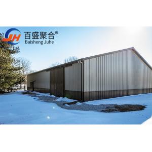 Modular Steel Structures Warehouse Design with Cutting Service Wind Load 200 Km