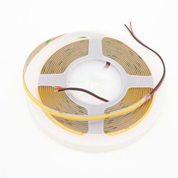 Quality Indoor Lighting Warm White COB LED Strip 8mm Width with FPC LED RESISTOR Material for sale