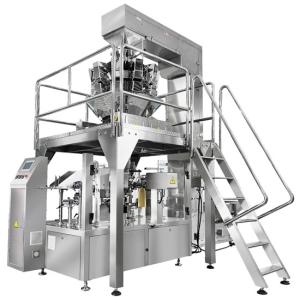 Buy cheap Rotary Doypack Packaging Machine with Vacuum/Nitrogen Filling, Dust Removal System, and Residual Oxygen <0.5% from wholesalers