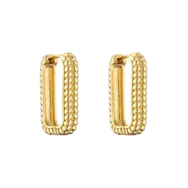 Quality 24K Chunky Gold Plated Hoop Earrings for sale
