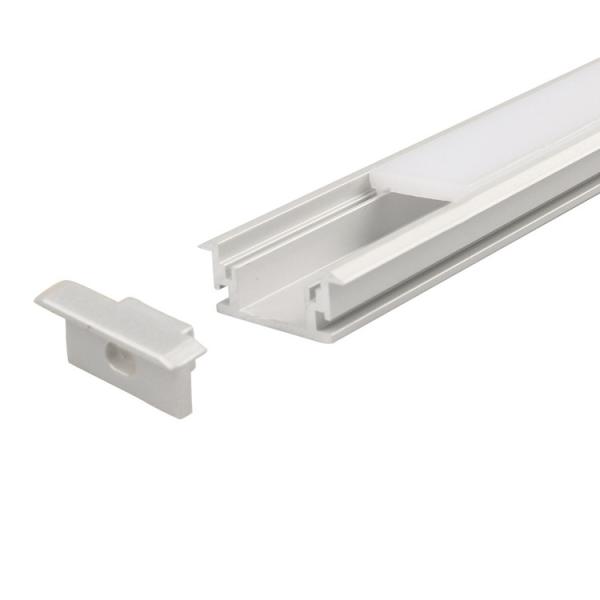 Quality Step Recessed Floor Mount LED Strip Profile Aluminum Channel for sale