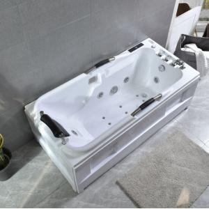 China ODM White Bathroom Jacuzzi Soaking Tub Alcove Whirlpools Massage For 2 Person on sale
