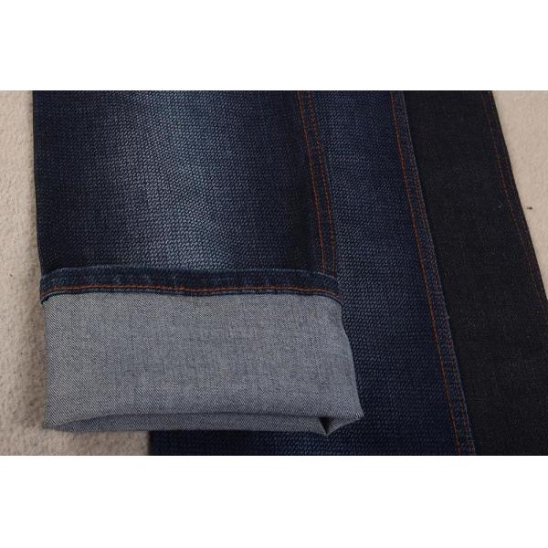 9.4 oz Cotton Spandex Slub Indigo Embossed Stretchy Denim Fabric