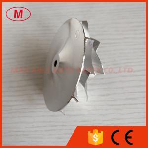 Buy cheap CUSTOM reverse 6+6 blades 57.04/76.13mm High performance turbo milling/alumunum 2618/billet compressor wheel from wholesalers
