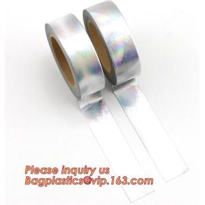 Buy cheap foil washi tape holographic foil washi tape,Gold Laser Decorative Reflective Customized Washi Tape,Decorative Adhesive T from wholesalers