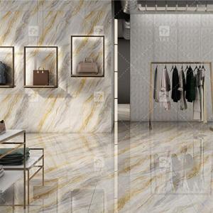 Buy cheap Luxury Full Body Marble High Glossy Porcelain Glazed Tiles For Living Room from wholesalers