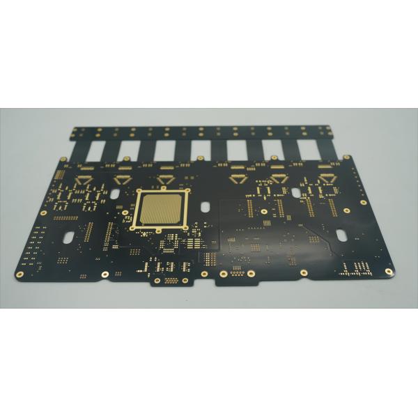 Quality Flexible Rigid Pcb 14L PCB AND 6 Layer FPC Tg170 & Black PI With Blind Holes for sale