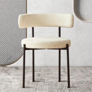 Buy cheap Adjustable Modern Upholstered Dining Chairs White Upholstered Side Chair from wholesalers