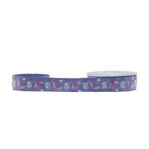 Buy cheap Skull Printing Elastic Ribbon Hair Ties , Stretchy Patterned Elastic Ribbon from wholesalers