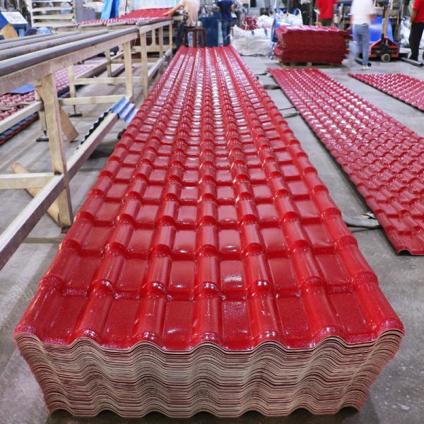 Quality ASA PVC Roof Tile 2.5mm Thick Fire Retardant B1 Rated for sale