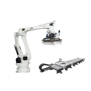 Buy cheap 6 Axis Payload 130 Kg Reach 3255mm Kawasaki CP180L Robot Arm With Gripper For Palletizer from wholesalers