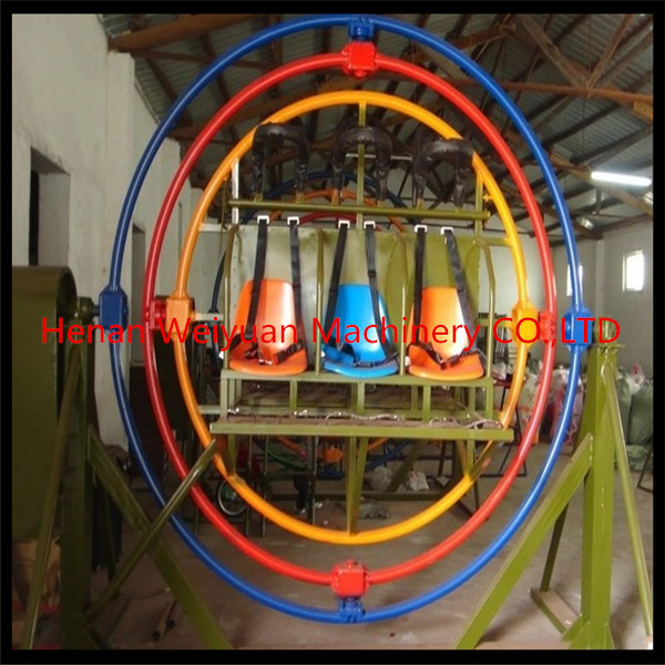 Buy cheap CE certificated 6 seats amusement park rides human gyroscope/3D space ring for sale from wholesalers