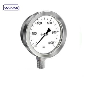 High Accuracy Stainless Steel Pressure Gauge 6" Calibrated Pressure Gauge