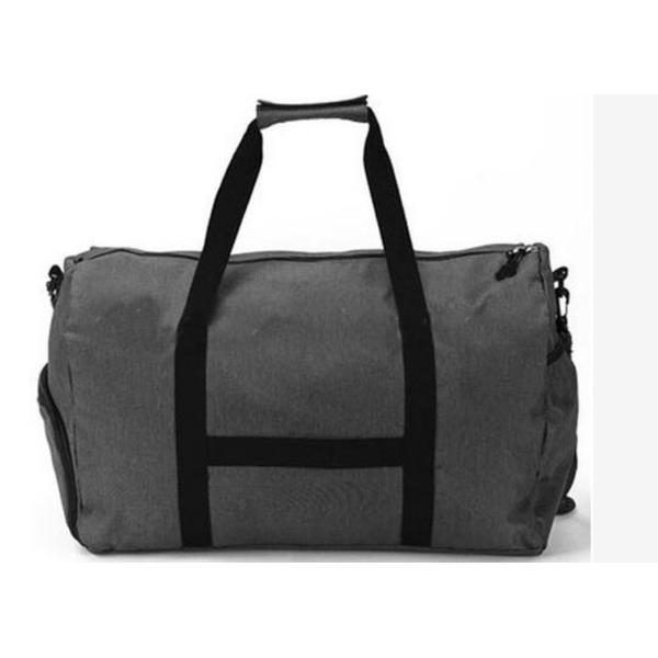 Quality Carry On 600D Waterproof Luggage Bag Grey With Shoe Pouch for sale