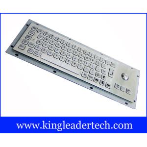 Buy cheap Small Dimension Stainless Steel Industrial Kiosk Keyboard With Optical Trackball from wholesalers