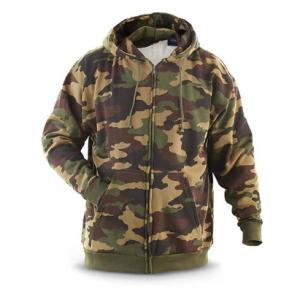 Buy cheap Fleece Lined Camouflage Pullover Hoodie Mens Military Hoodies Anti Wrinkle from wholesalers