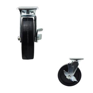 Buy cheap OEM Lockable Side Braked 200mm Heavy Duty Swivel Plate Casters from wholesalers