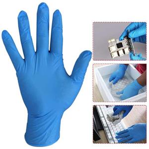 Buy cheap Large Royal Blue Disposable Industrial Nitrile Gloves from wholesalers