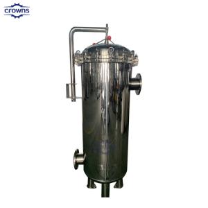 High Performance SS Filter Bag Housing with 0.1um Filtration for Gas Filtration