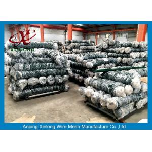 Hot Dipped Galvanized Chain Link Fence For Construction / Residential