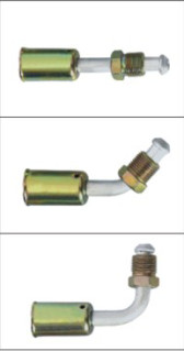 Quality #6 #8 #10 #12 Flexible iron outer screw jonint with iron jacket ( Male Flare) / auto air conditioning hose fitting for sale