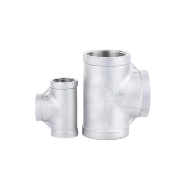Buy cheap Stainless Steel 304 Pipe Fitting Forging Thread Equal Tees Customizable and Durable from wholesalers