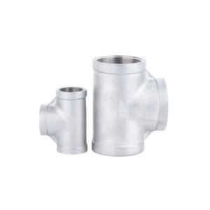 Buy cheap Stainless Steel 304 Pipe Fitting Forging Thread Equal Tees Customizable and Durable from wholesalers