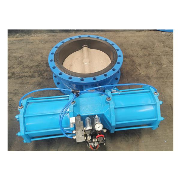 Efficiently-Controlled Butterfly Valves WCB Ductile Cast Iron Pneumatic Flanged