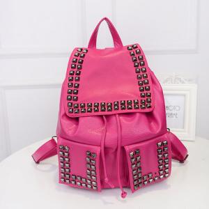 PU Backpacks for college student custom Silver wholesale tas ransel wanita sac à