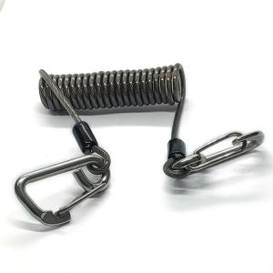 Buy cheap Popular Coil Spring Lanyard With Safety Retractable Warriors Lanyards from wholesalers
