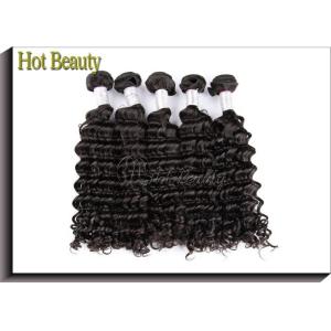 1B Color Deep Wave Peruvian Virgin Hair Extensions Raw Unprocessed