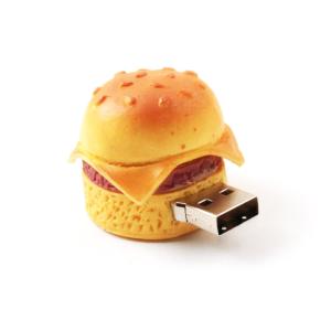 Hamburger Shaped With 512GB Capacity Custom USB Flash Drives With 10 Years Data