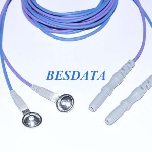 Buy cheap Quality 10 mm Cup Diameter Metal Plate Suitable EEG Electrodes For Medical EEG Measurements from wholesalers