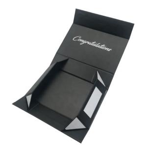 Buy cheap Paperboard Foldable Cardboard Gift Boxes Matt Lamination Black Magnetic Pantone from wholesalers