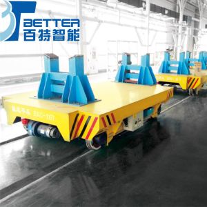 Industrial Electric Transfer Cart for Rails, 1 Ton Capacity