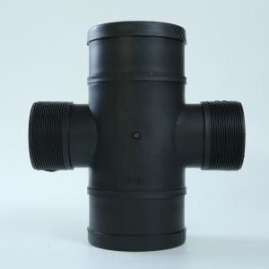 Buy cheap Durable Easy Installation Irrigation Pipe Tee Variable Diameter Double Wire Cross Black from wholesalers