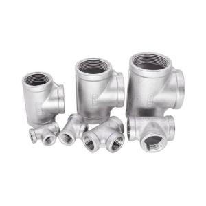 Buy cheap Stainless Steel 304 Pipe Fitting Forging Thread Equal Tees Customizable and Durable from wholesalers