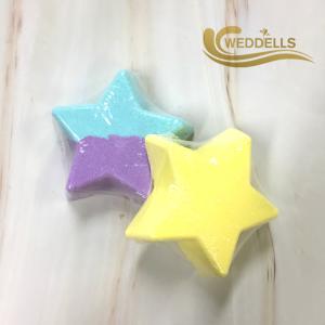 Buy cheap 80g Star Shape Custom Bath Bombs / Moisturizing Bubble Fizzy Bath Ball from wholesalers