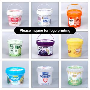 Buy cheap IML Printing Plastic Buckets for Yogurt Biscuit Cookies Pet Food Storage Container 300ml-5L from wholesalers
