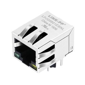 Buy cheap YDS 48F-01GY2DPL2NL Compatible LINK-PP LPJG0801EBNL 100/1000 Base-T 1x1 Port Cat6 RJ45 Ethernet Jacks Tab Down Green/Yellow Led from wholesalers