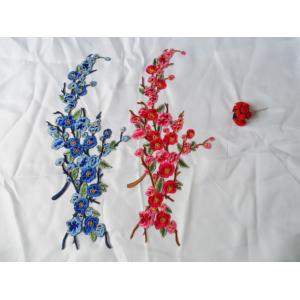 Buy cheap Hot Fix Motif Wintersweet  Embroidery Lace Flower from wholesalers