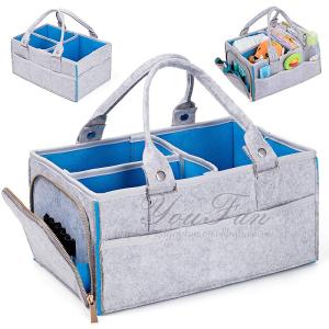 Buy cheap 2 Layers Felt Baby Diaper Caddy Organizer Inner Walls And Handles Detachable from wholesalers