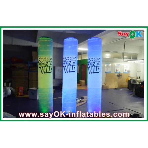 Buy cheap 190T Nylon Cloth Inflatable Pillar Durable 2m With Led Lighting from wholesalers