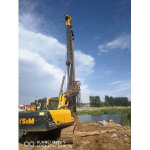 Rotary Piling Rig For 28 m Drilling Depth 1m Dia Bored Pile Foundation 24 Ton