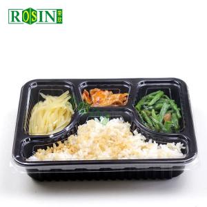 Buy cheap Disposable Plastic Takeaway Containers Customized With 4 Compartments from wholesalers