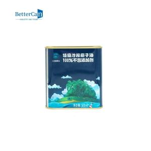 Buy cheap Rectangular Olive Oil Tin Can Packaging 1 Quart Empty Paint Can With Lid from wholesalers