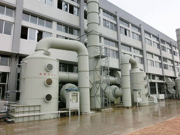 Quality Secondhand Top Bottom Gas Granite Dust Removal And Desulfurization  Gas Absorption Tower With Easy Maintenance for sale
