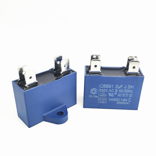 CBB61 450V 2.0mfd 250 Terminal Electric Fan Capacitor Air Conditioning Start Capacitor