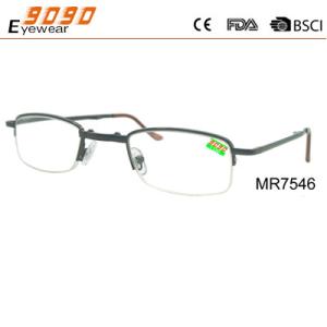 Buy cheap 2018 new style fanshionable half rim reading glasses with metal frame, Power rang : 1.00 to 4.00D from wholesalers