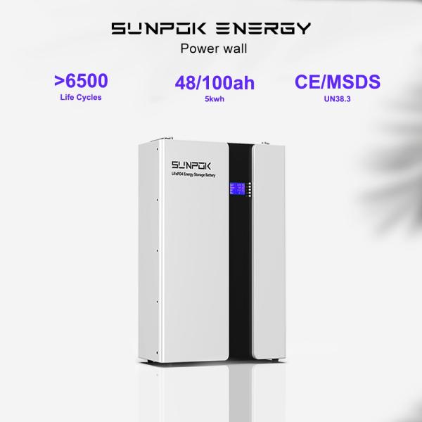 Quality Powerwall Solar Energy Storage Battery 200Ah 48V 51.2V 10Kwh Lifepo4 Wall Mounted Lithium Battery for Home for sale